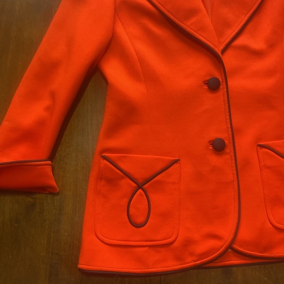 Vintage Lilli Knit Ann Red Jacket - Picture 6 of 15